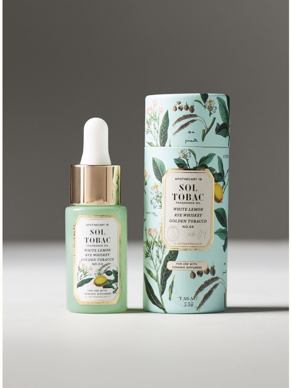 ANTHROPOLOGIE➕Apothecary 18 Floral Tobac Oil Dropper NWT